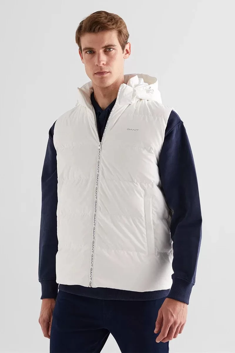 Gant PADDED WAISTCOAT Erkek Beyaz Yelek 7124109T.113