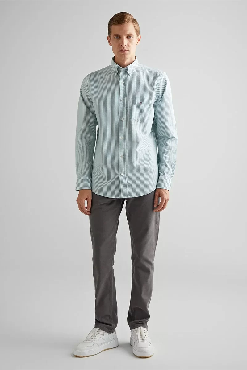 Gant Erkek Yeşil Regular Fit Gömlek