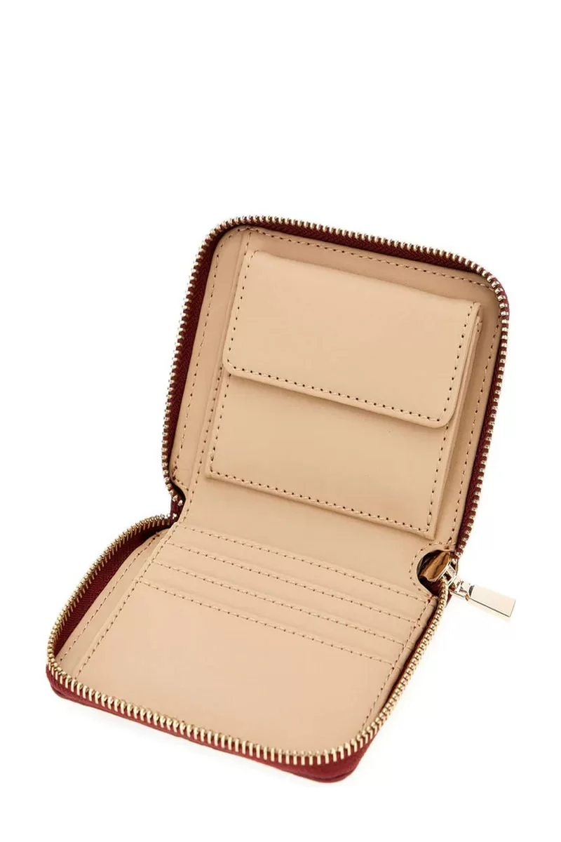 Guess GERTY SLG SMALL ZIP AROUND Kadın Bordo Cüzdan SWPD9529137-CLA