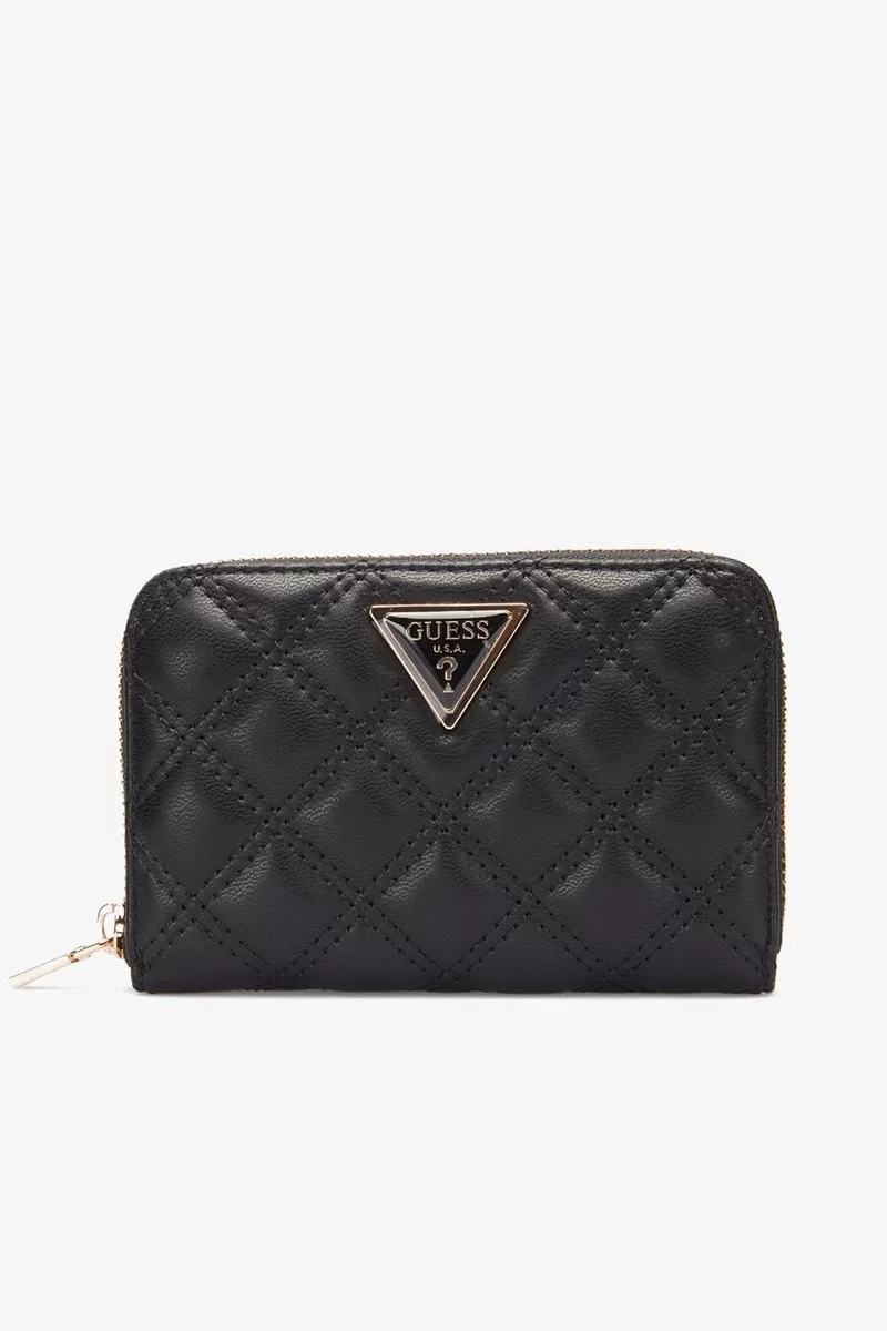 Guess Gıully Slg Medıum Zıp Around Kadın Siyah Cüzdan SWQG8748140-BLA