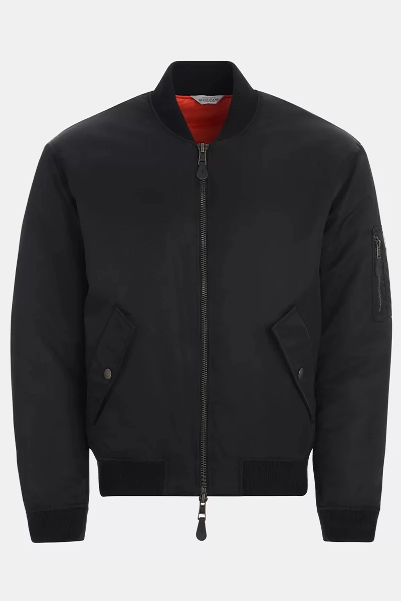 Guess Jeans GJ BOMBER JKT Erkek Siyah Ceket M4YL01WG932-JBLK