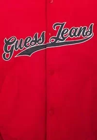 Guess Jeans GJ BOMBER WITH PATCH Erkek Kırmızı Mont M4BL24WG932-G585