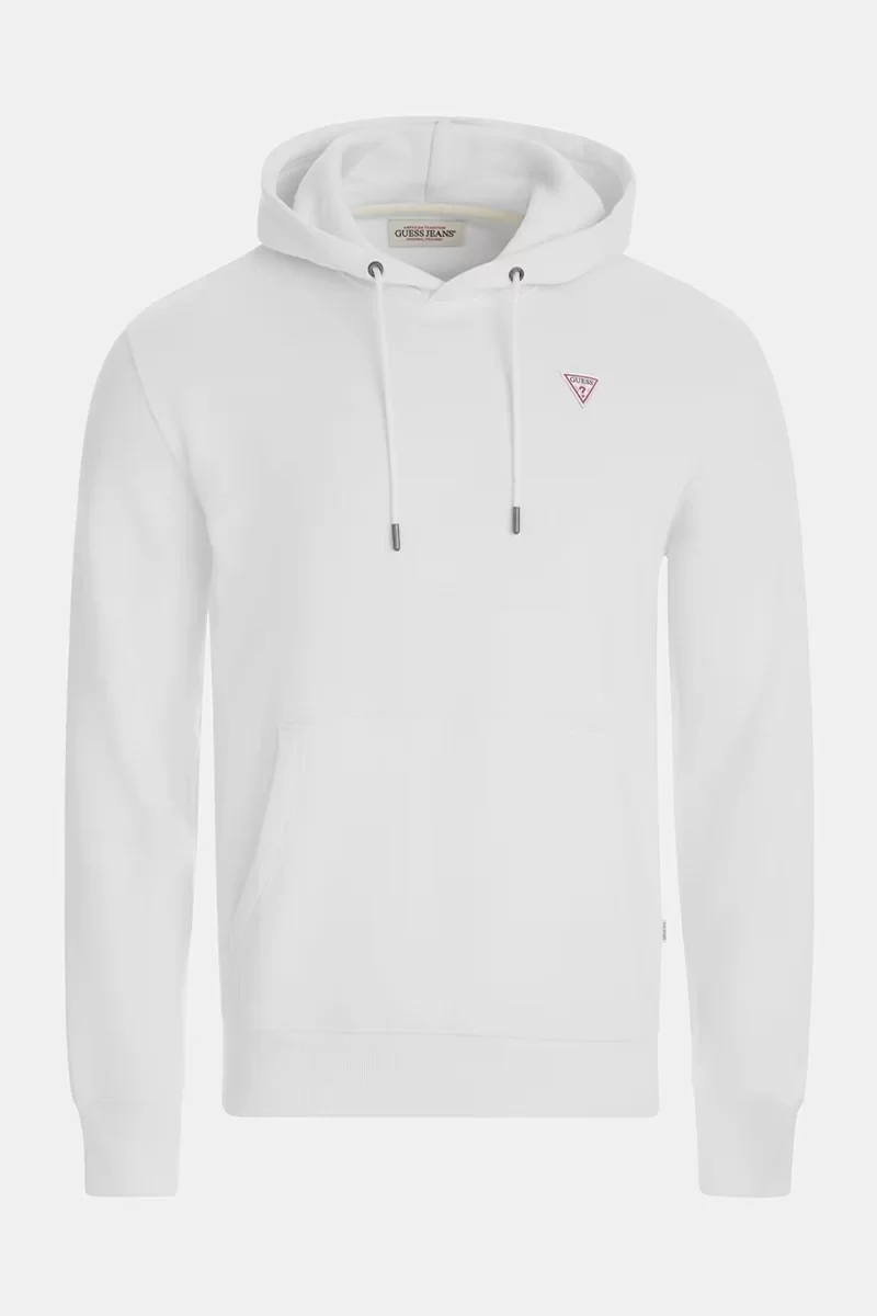 Guess jeans Gj Hood Slım Mını Trıang Sweat Erkek Beyaz Sweatshirt M4YQ22K9V31-G011