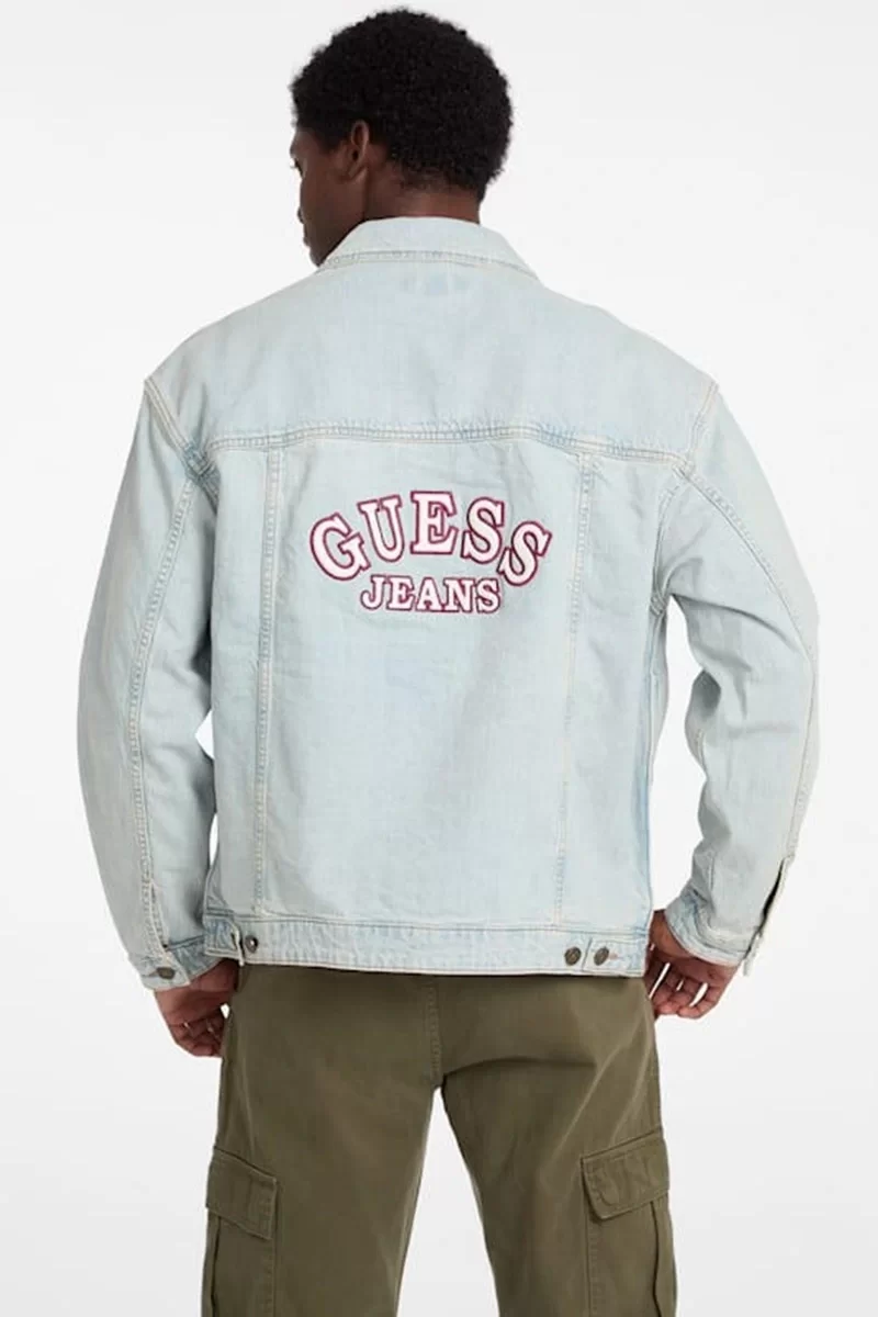 Guess Jeans GJ MENS OVERSIZE TRU Erkek Mavi Ceket M4BN38D5DO1-GAL1