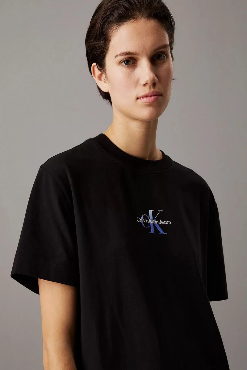 CK Jeans GRADIENT MONOLOGO TEE DRESS Kadın  Elbise J20J225273-BEH