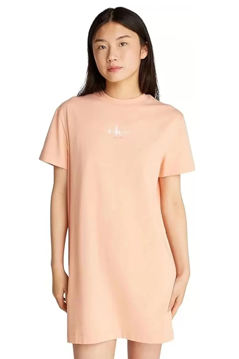 CK Jeans GRADIENT MONOLOGO TEE DRESS Kadın  Elbise J20J225273-TCP