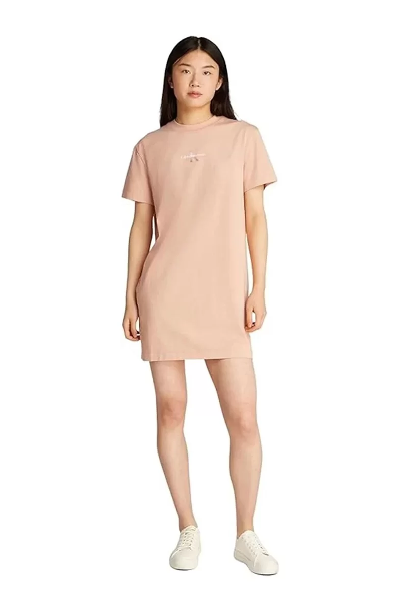 CK Jeans GRADIENT MONOLOGO TEE DRESS Kadın  Elbise J20J225273-TCP