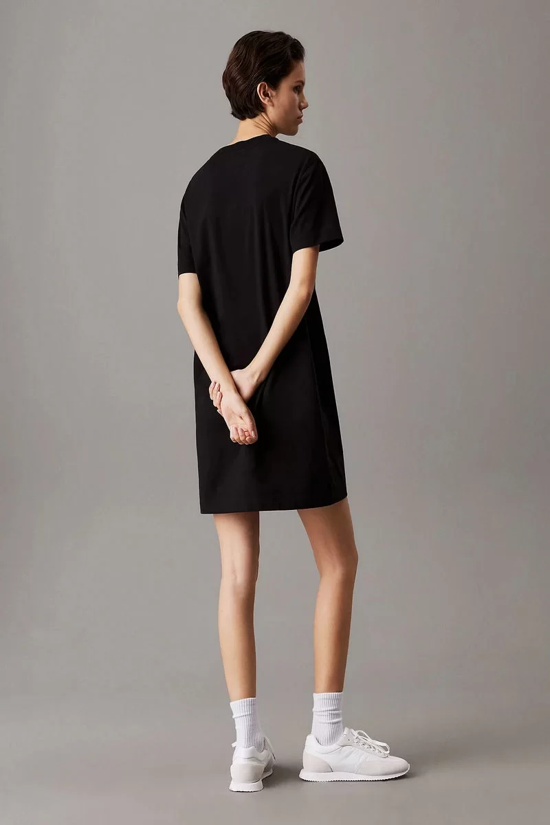 CK Jeans GRADIENT MONOLOGO TEE DRESS Kadın  Elbise J20J225273-BEH