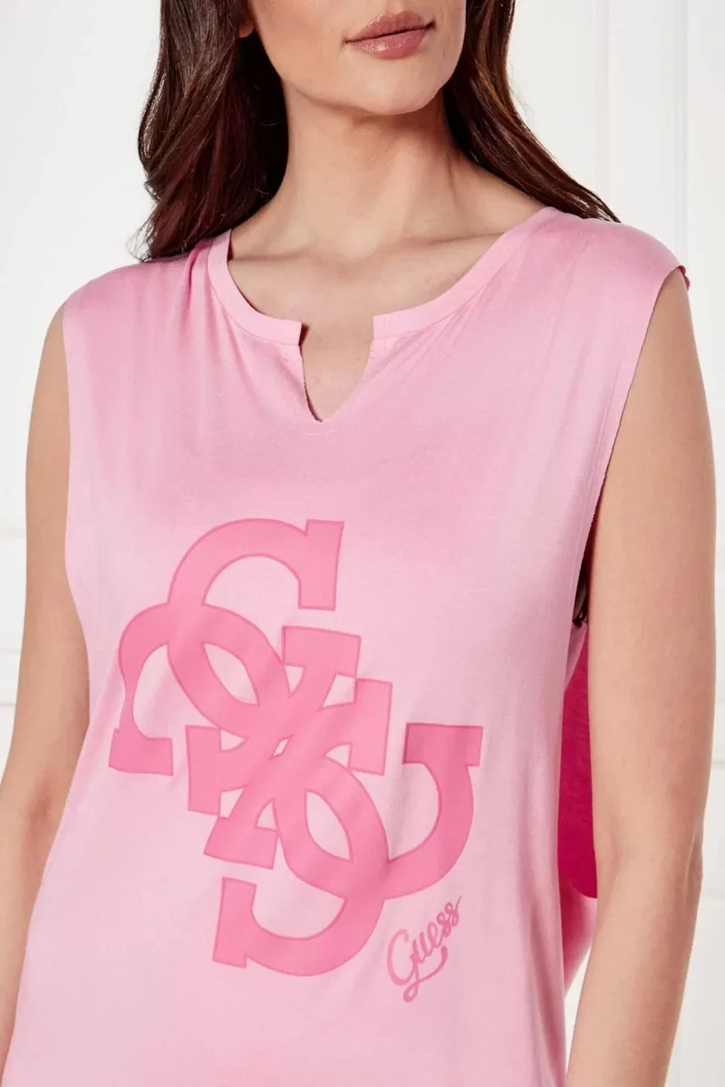 Guess 4G SL OVER TEE Kadın Pembe Elbise E5GI04K68D2-G66G