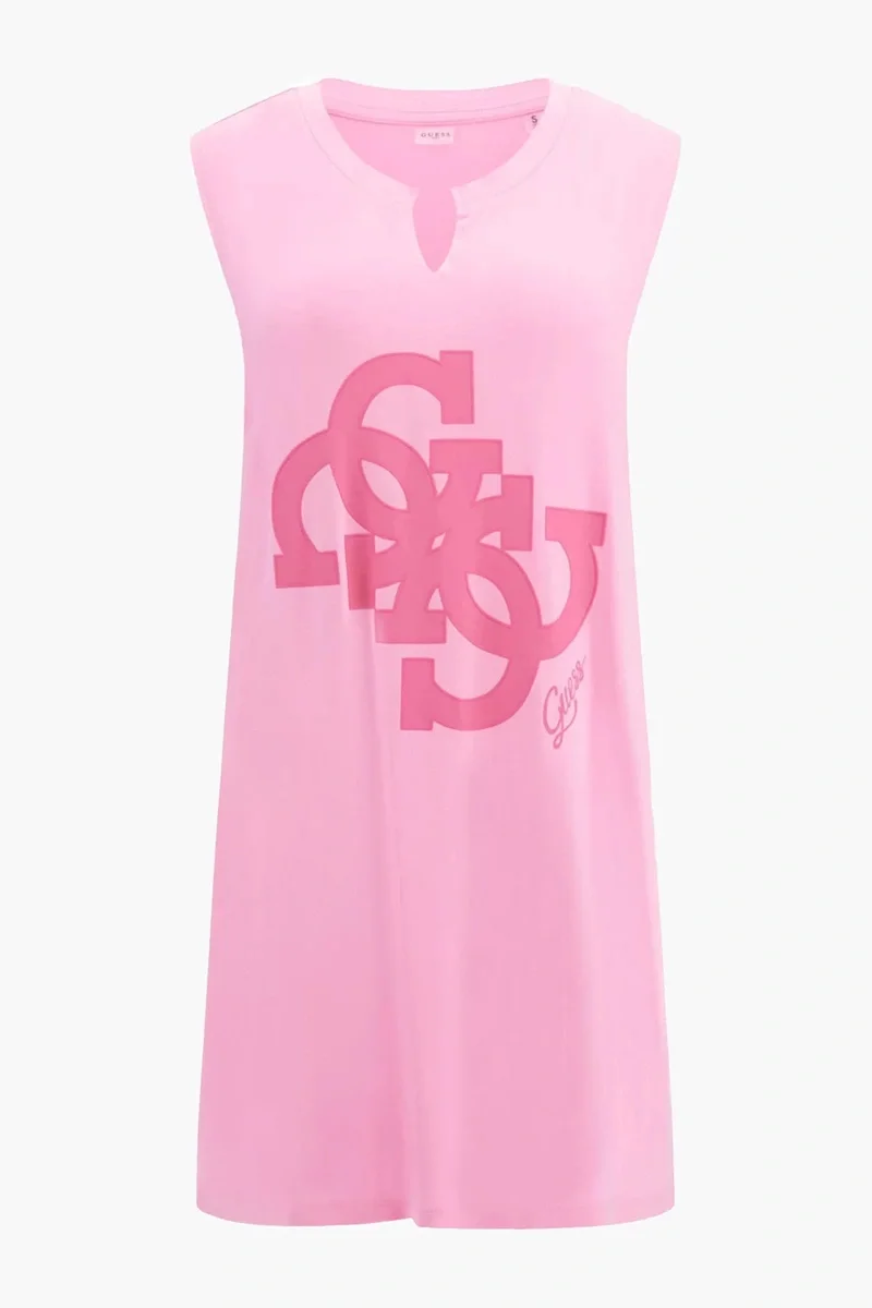 Guess 4G SL OVER TEE Kadın Pembe Elbise E5GI04K68D2-G66G