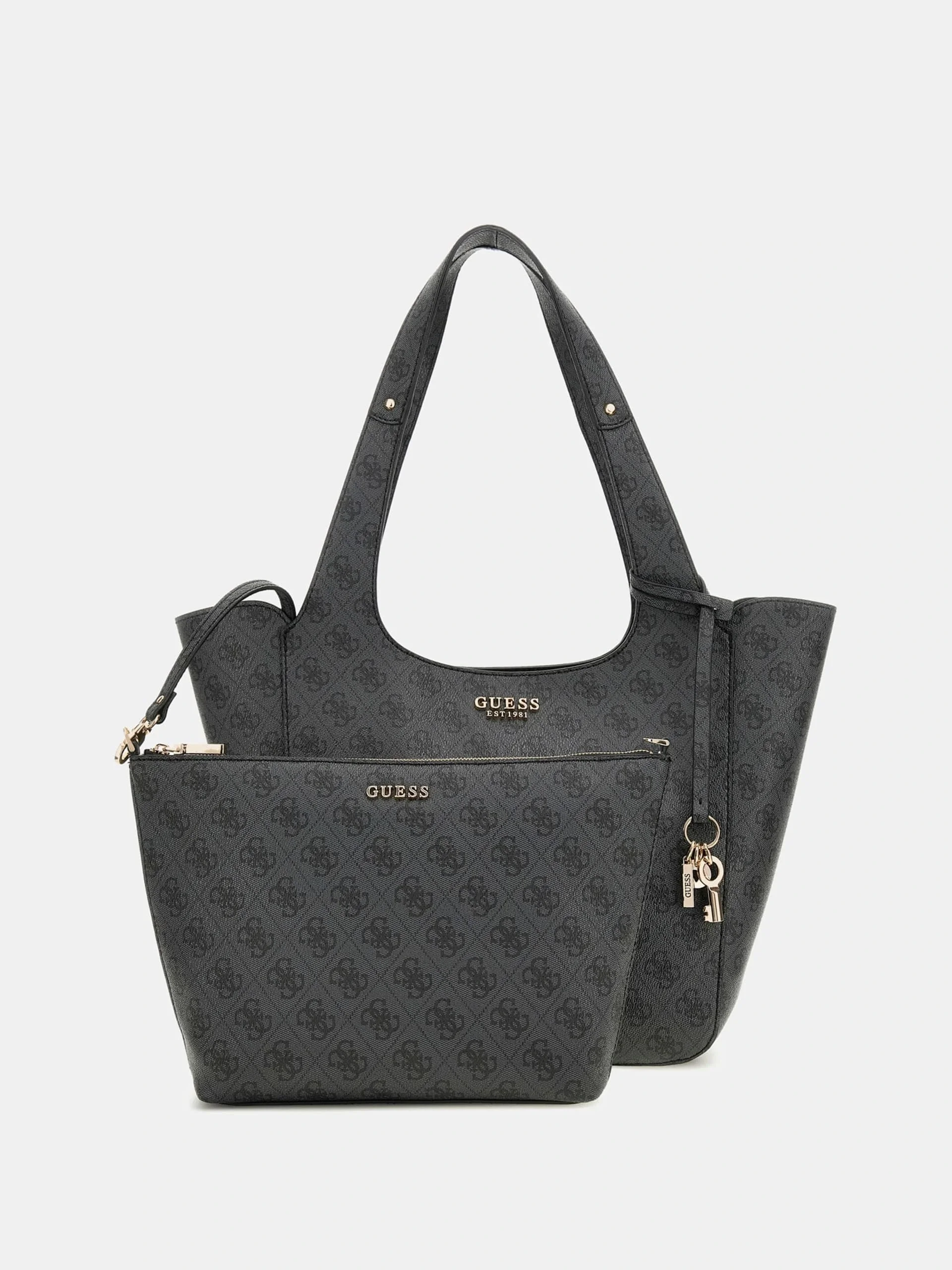 Guess Access Kadın Antrasit El Çantası HWSG7334220-CLO