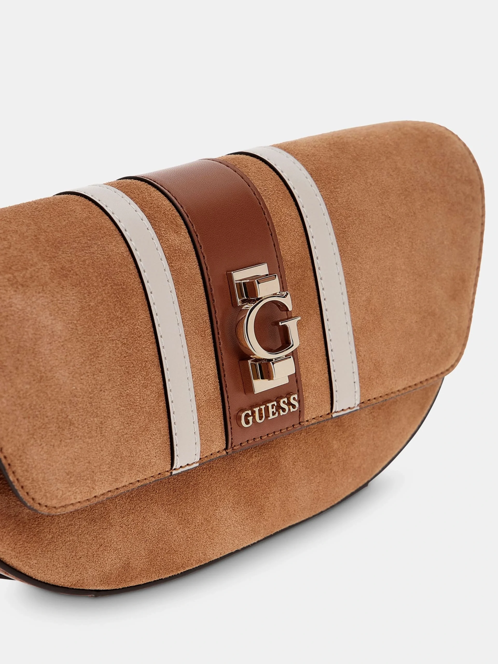 Guess Access Kadın Kahverengi Deri Omuz Çantası HWSB7838210-CGM