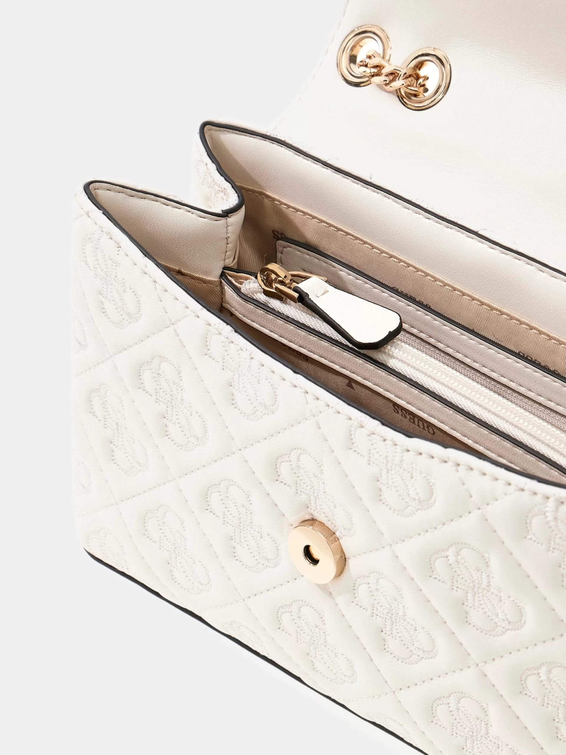 Guess Adelasia Kadın Beyaz Omuz Çantası HWQL9658210-OFF