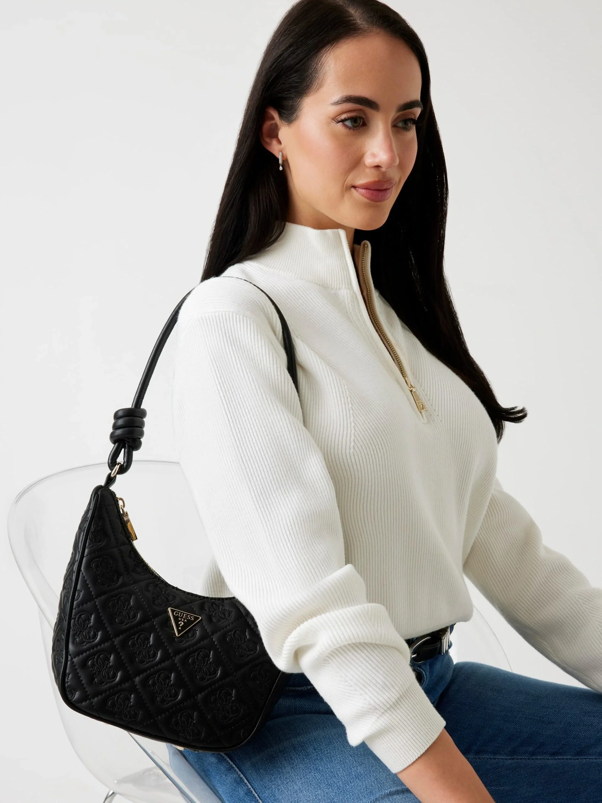 Guess Adelasia Kadın Siyah El Çantası HWQL9658180-BLA