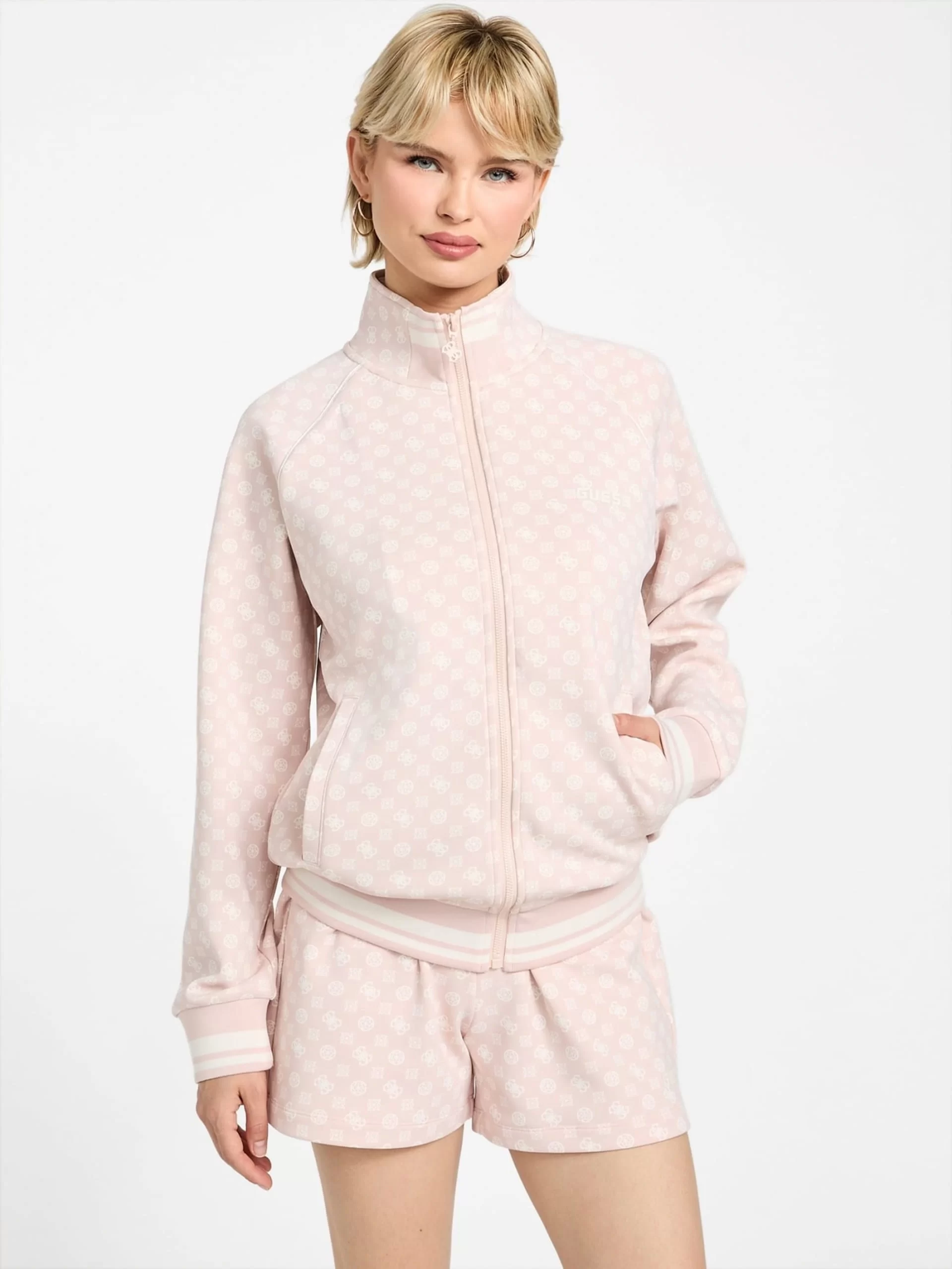 Guess Aggie Kadın Çok Renkli Aktif Scuba Sweatshirt V5YQ03KB212-P6FO