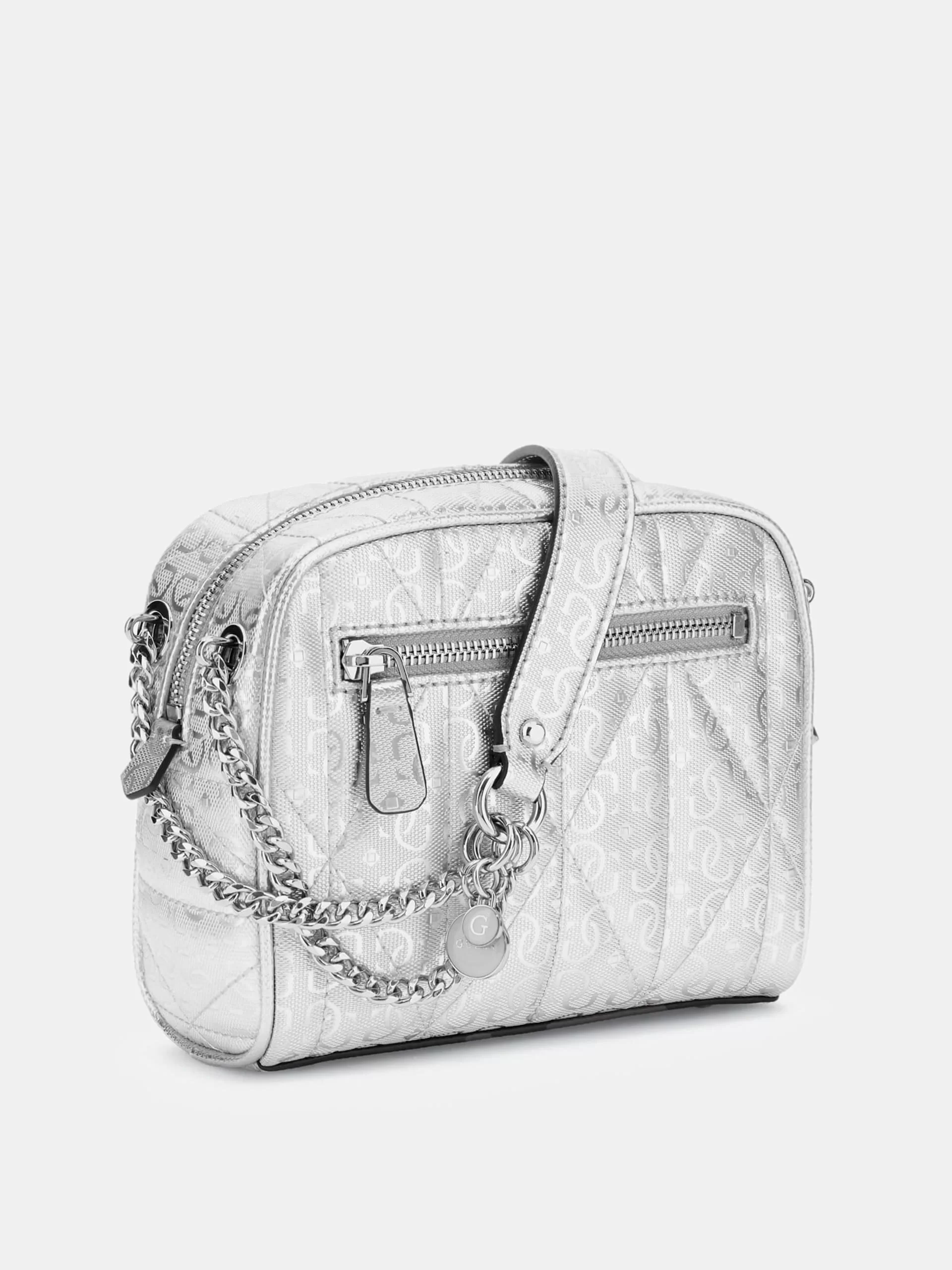 Guess Aldina Kadın Gri Çapraz Askılı Çanta HWGY9663140-SIL