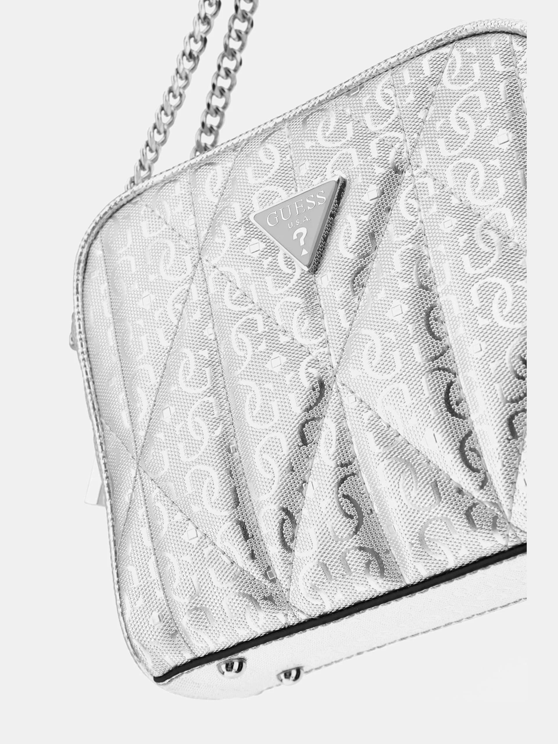 Guess Aldina Kadın Gri Çapraz Askılı Çanta HWGY9663140-SIL