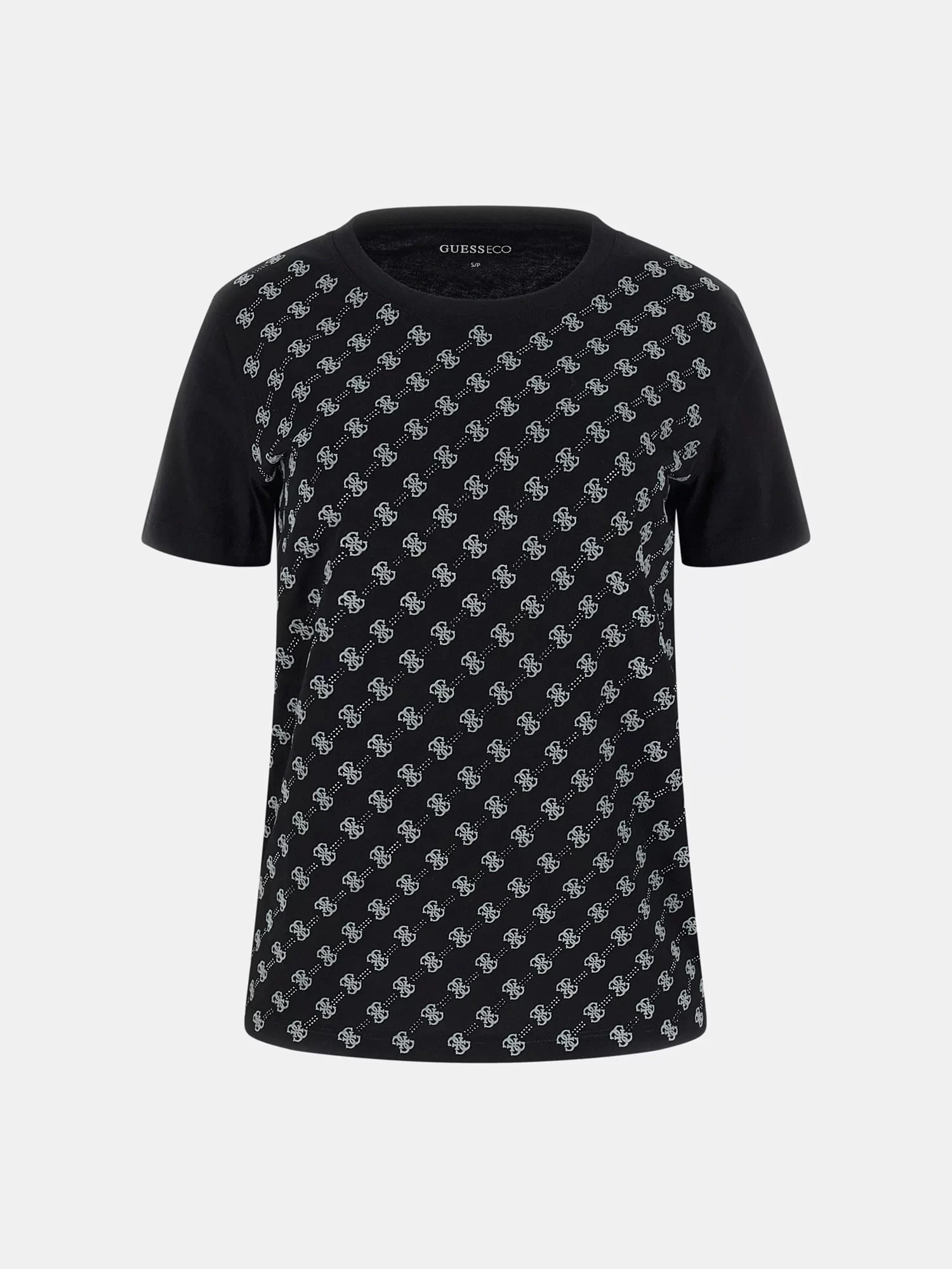 Guess Allover Kadın Siyah Regular Fit T-Shirt W5BI21I3Z14-JBLK