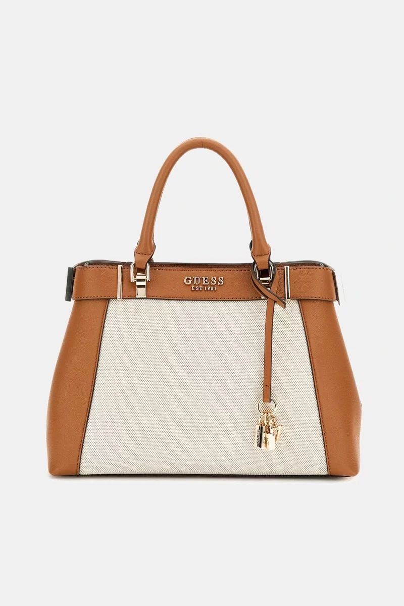 Guess Anadela 3 Comp Satchel Kadın Çok Renkli El Çantası HWAG9633060-NTC
