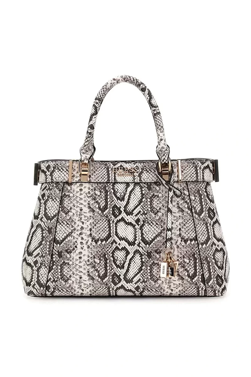 Guess Anadela 3 Comp Satchel Kadın Kahverengi El Çantası HWKG9633060-NAT