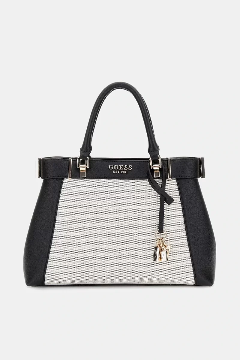 Guess Anadela 3 Comp Satchel Kadın Siyah El Çantası HWAG9633060-NTB