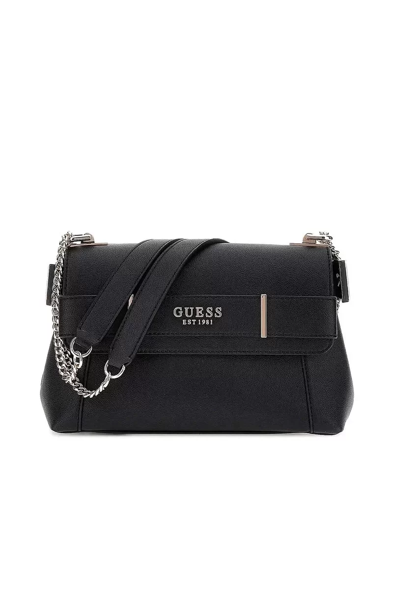 Guess ANADELA CONVERTIBLE XBODY FLAP Kadın Siyah Çapraz Çanta HWBG9633210-BLA