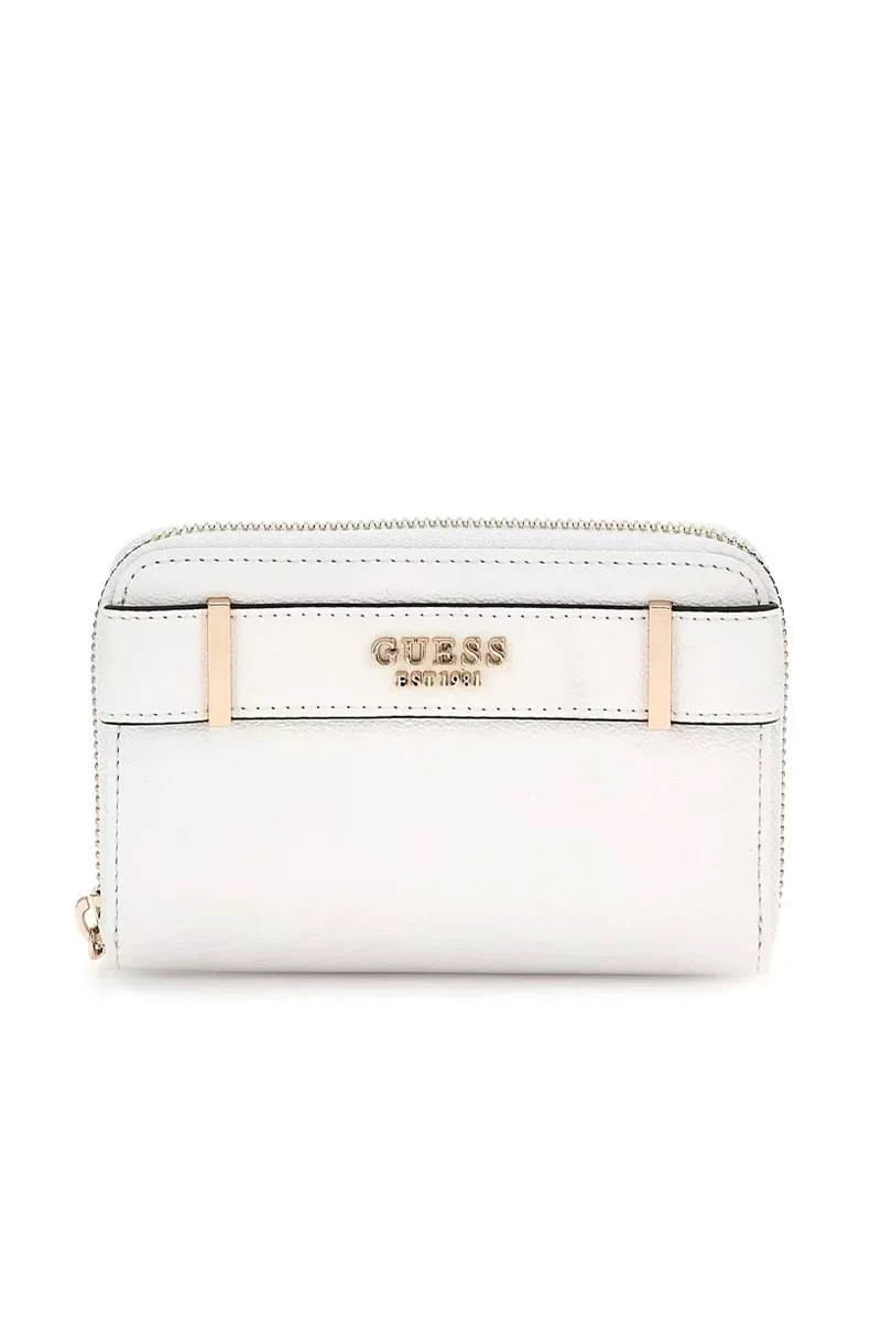 Guess ANADELA SLG MEDIUM ZIP AROUND Kadın Beyaz Cüzdan SWBG9633140-WHI