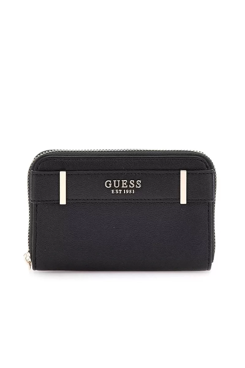 Guess ANADELA SLG MEDIUM ZIP AROUND Kadın Siyah Cüzdan SWBG9633140-BLA