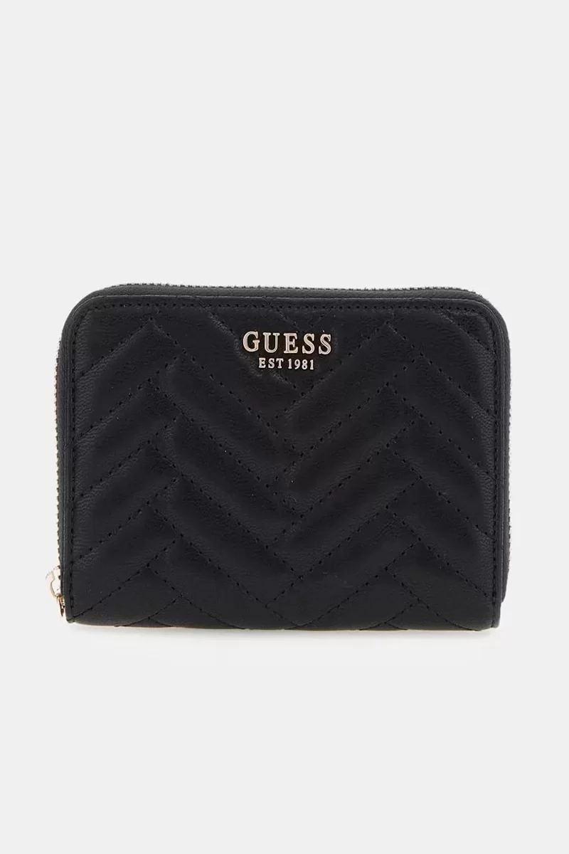Guess ANNING SLG MEDIUM ZIP AROUND Kadın Siyah Cüzdan SWQG9508140-BLA