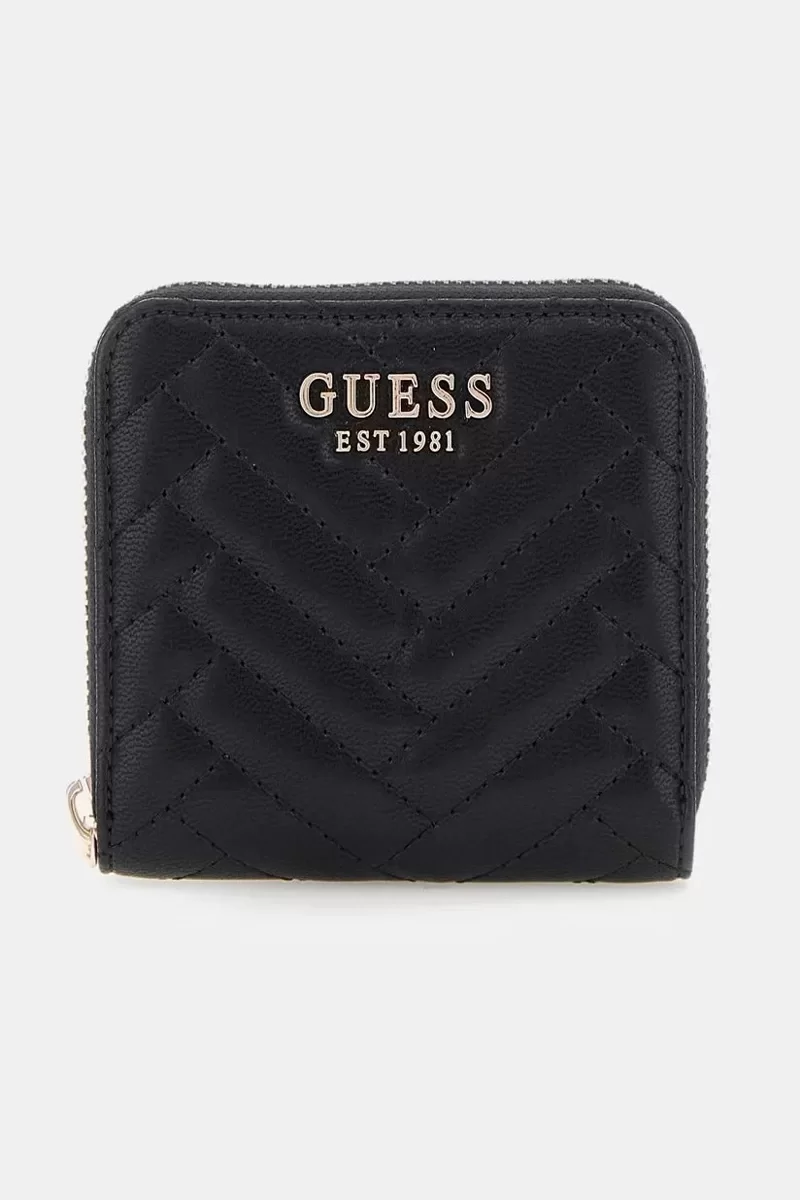 Guess ANNING SLG SMALL ZIP AROUND Kadın Siyah Cüzdan SWQG9508137-BLA
