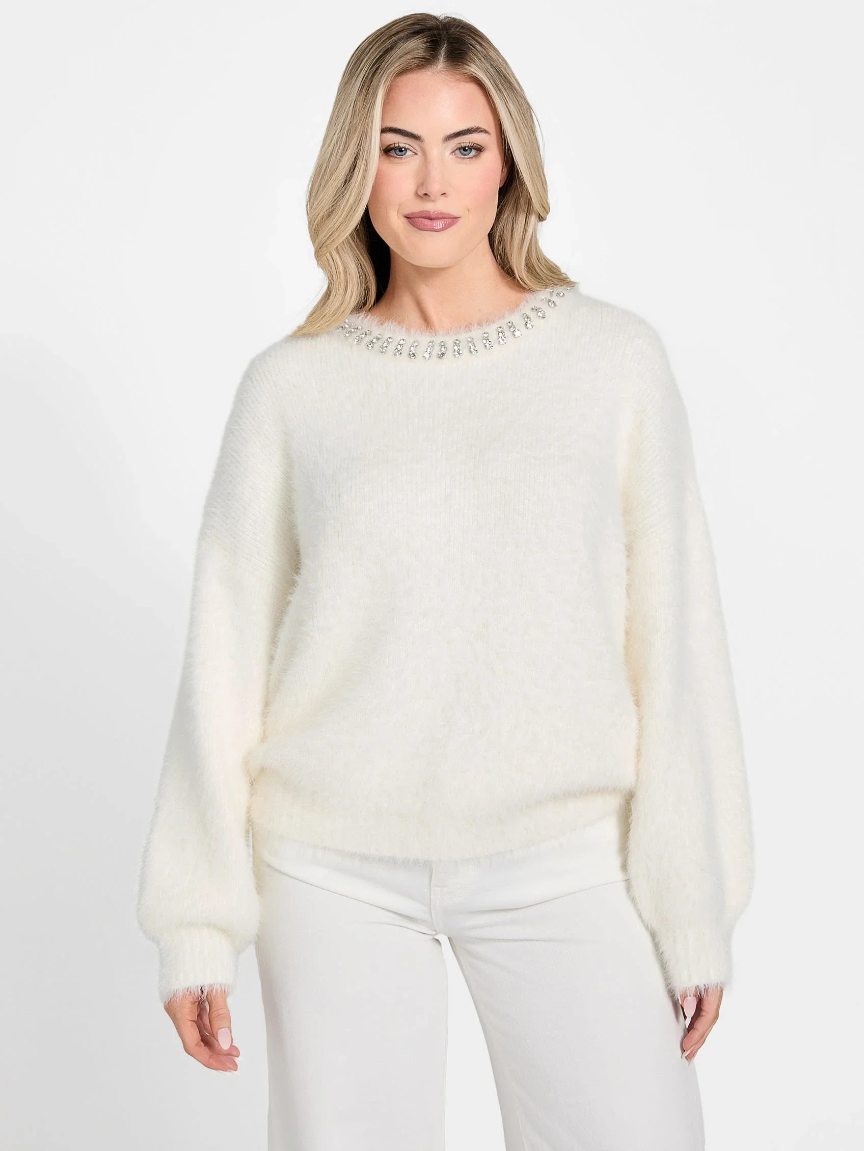 Guess Arisa Kadın Beyaz Triko W5BR58Z3BH0-G1O6