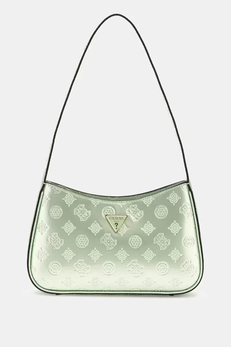 Guess ARNELA TOP ZIP SHOULDER BAG Kadın Yeşil Omuz Çantası HWTG9496170-CAD