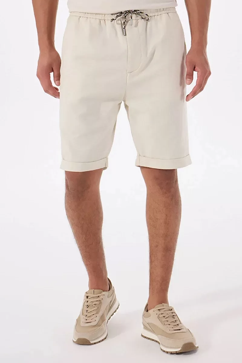 Guess AXEL SHORT Erkek Krem Şort M5GD55WH4EA-G1CV