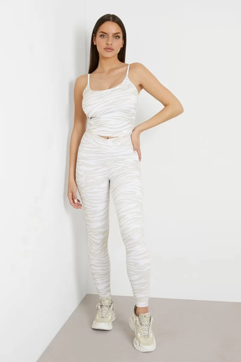 Guess AYLA LEGGING 4/4 Kadın Altın Tayt V4GB05MC049-P8DA