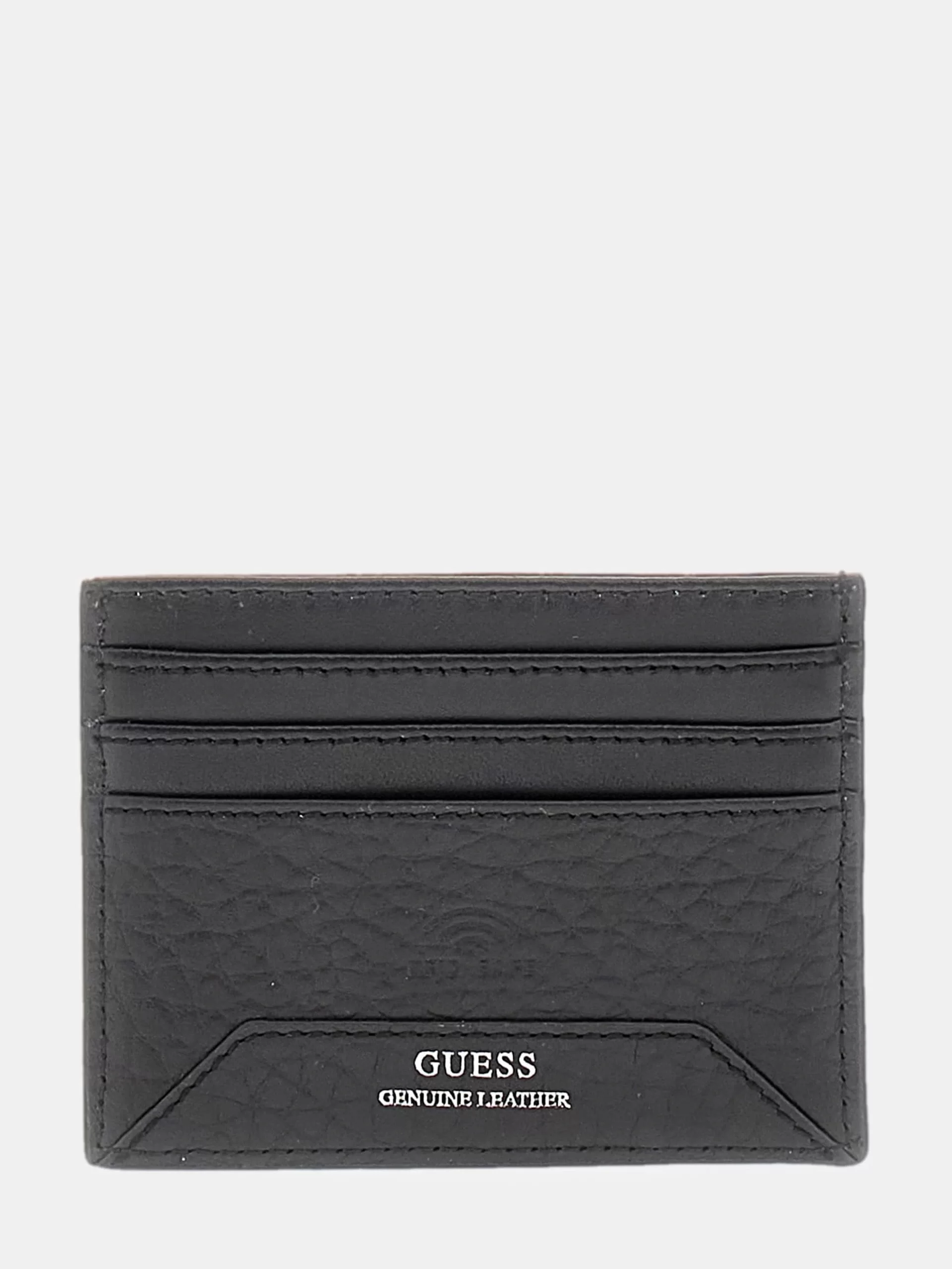 Guess Barcellona Erkek Siyah Deri Kartlık SMBAGRLEA25-BLA
