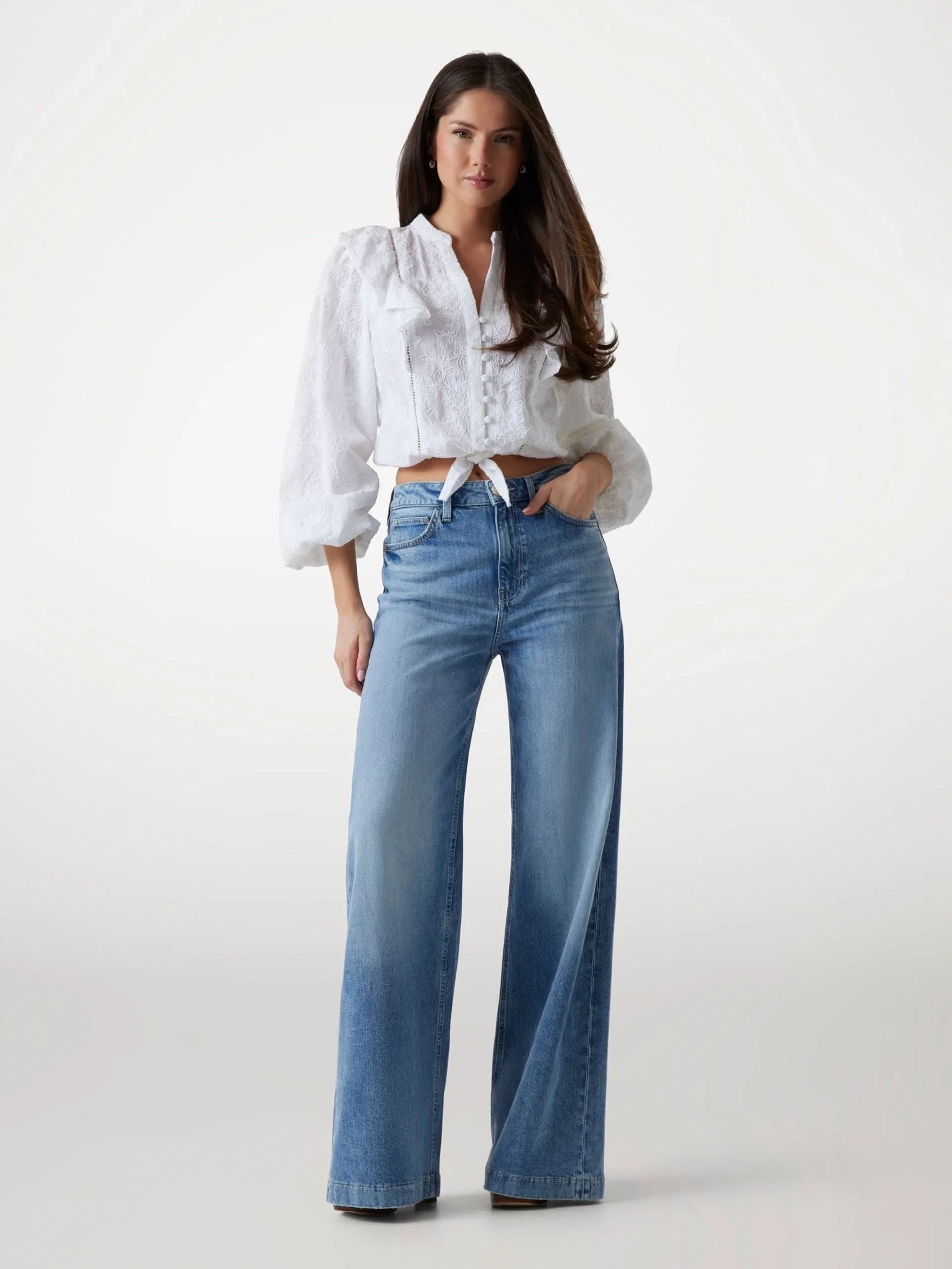 Guess Bellagio Kadın Mavi Skinny Fit Jean W5YA1CD5QP2-UBL1