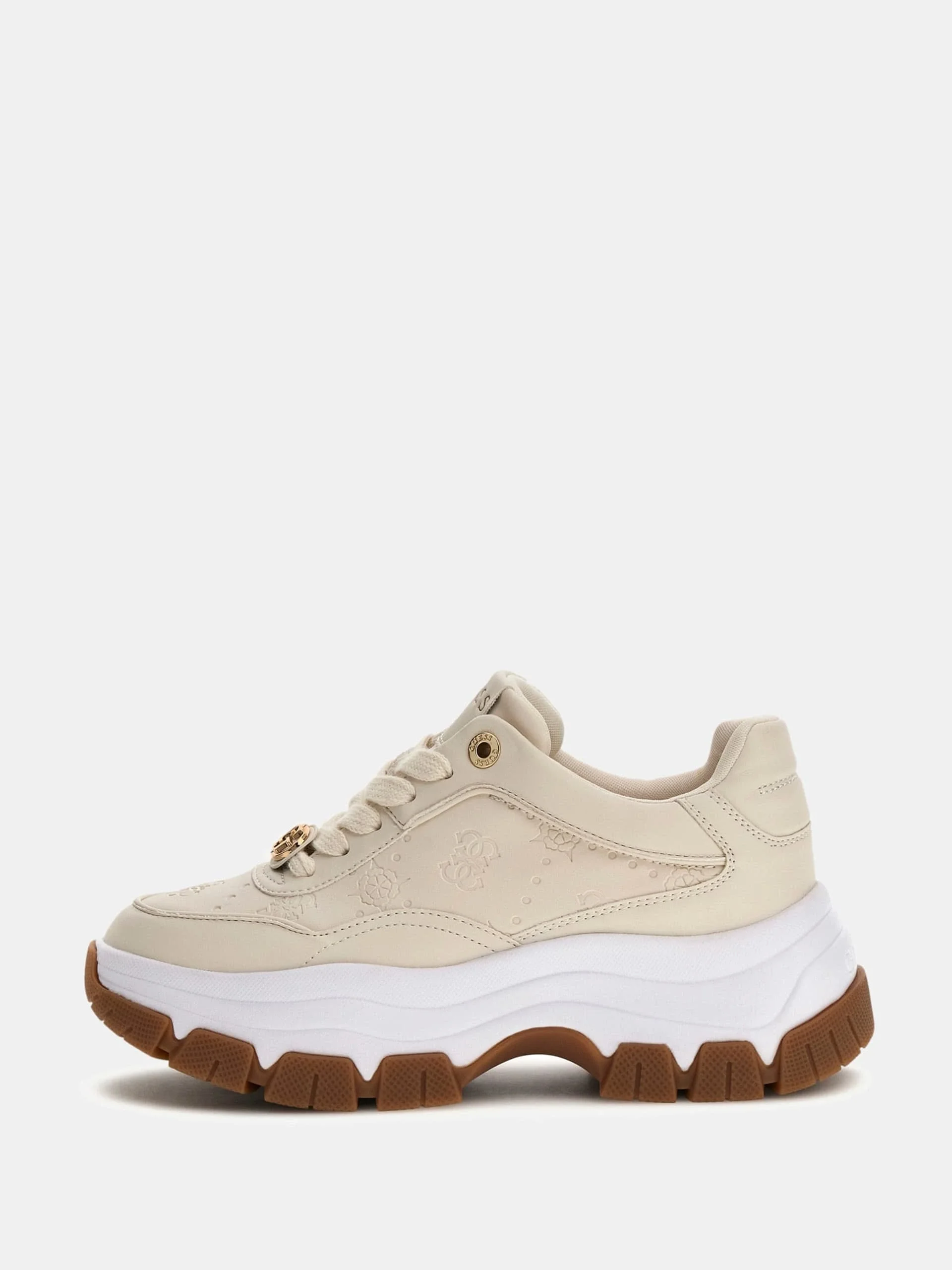 Guess Berrett2 Kadın Çok Renkli Sneaker FLFBRTPEL12-CREAM