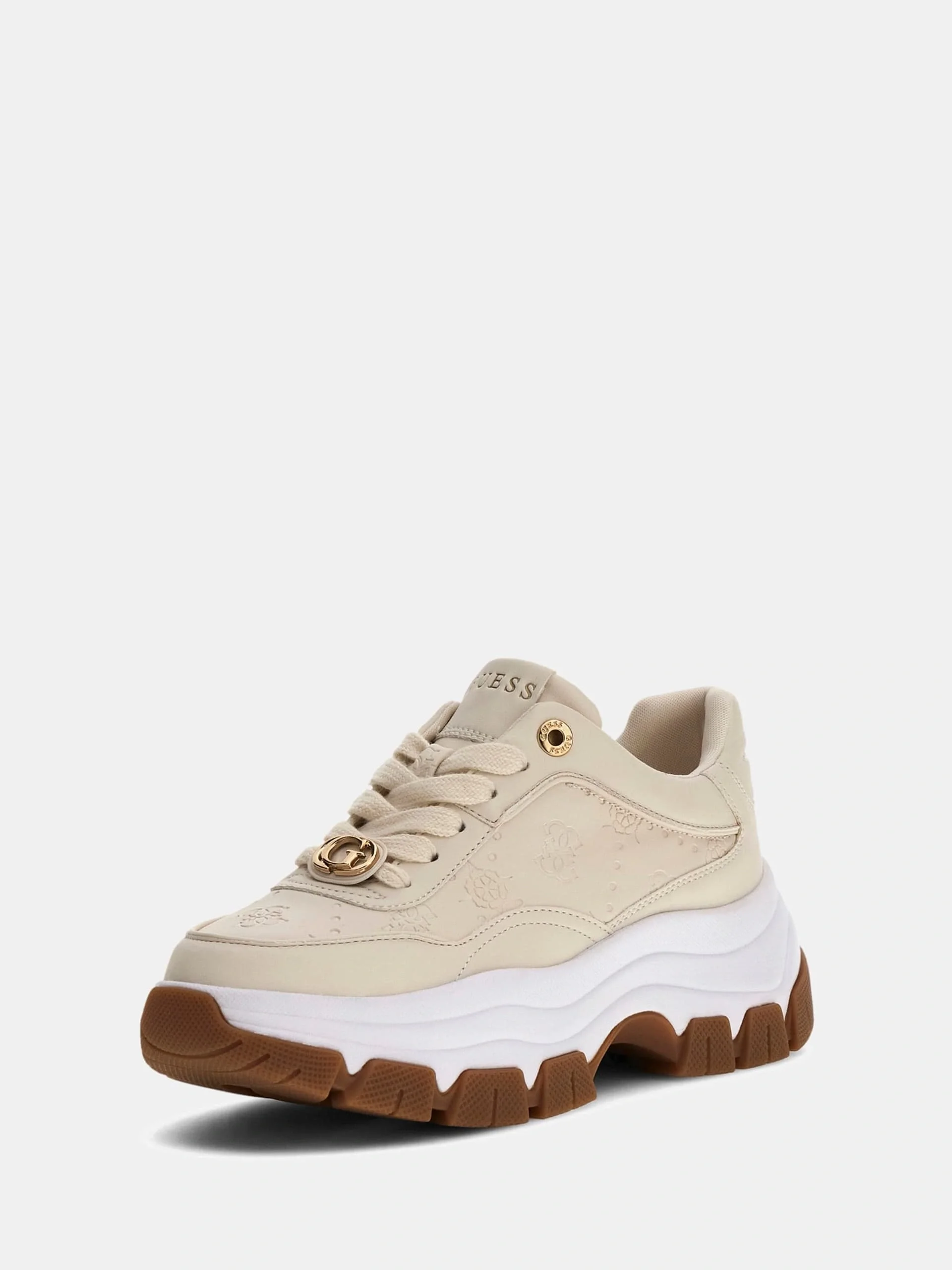 Guess Berrett2 Kadın Çok Renkli Sneaker FLFBRTPEL12-CREAM