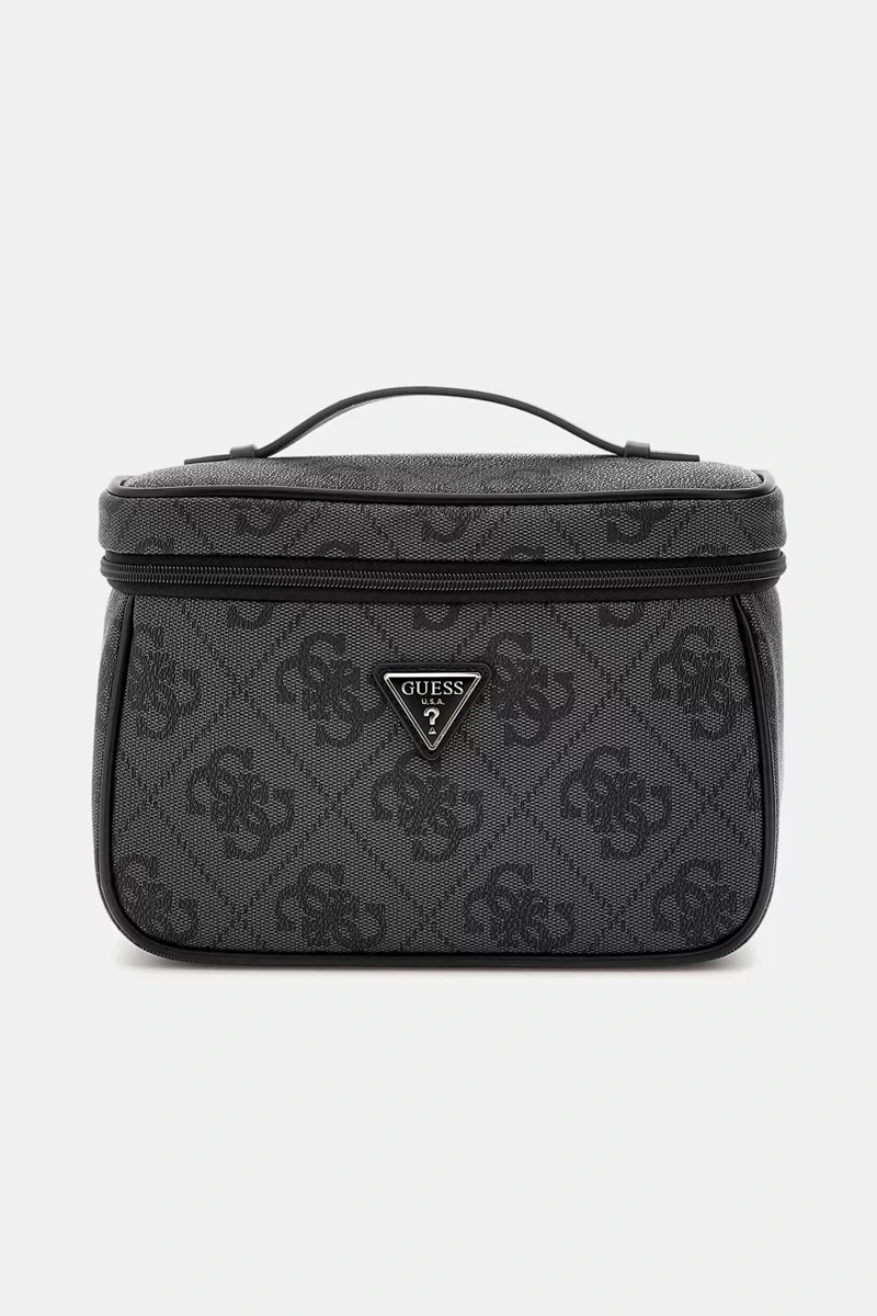 Guess BERTA TOILETRY TRAIN CASE Kadın Antrasit Makyaj Çantası TWOB8688039-CLO