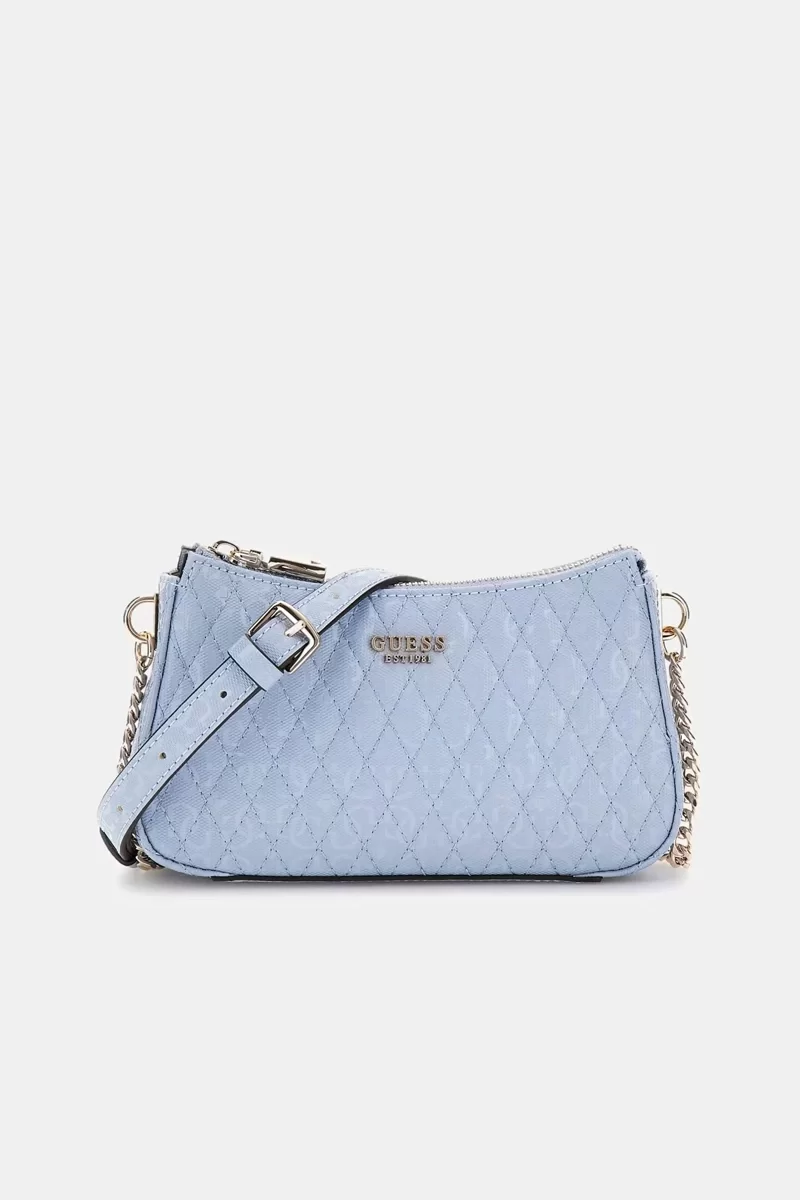 Guess BETULA MINI CROSSBODY TOP ZIP Kadın Mavi Mini Çanta HWGG9626720-STU