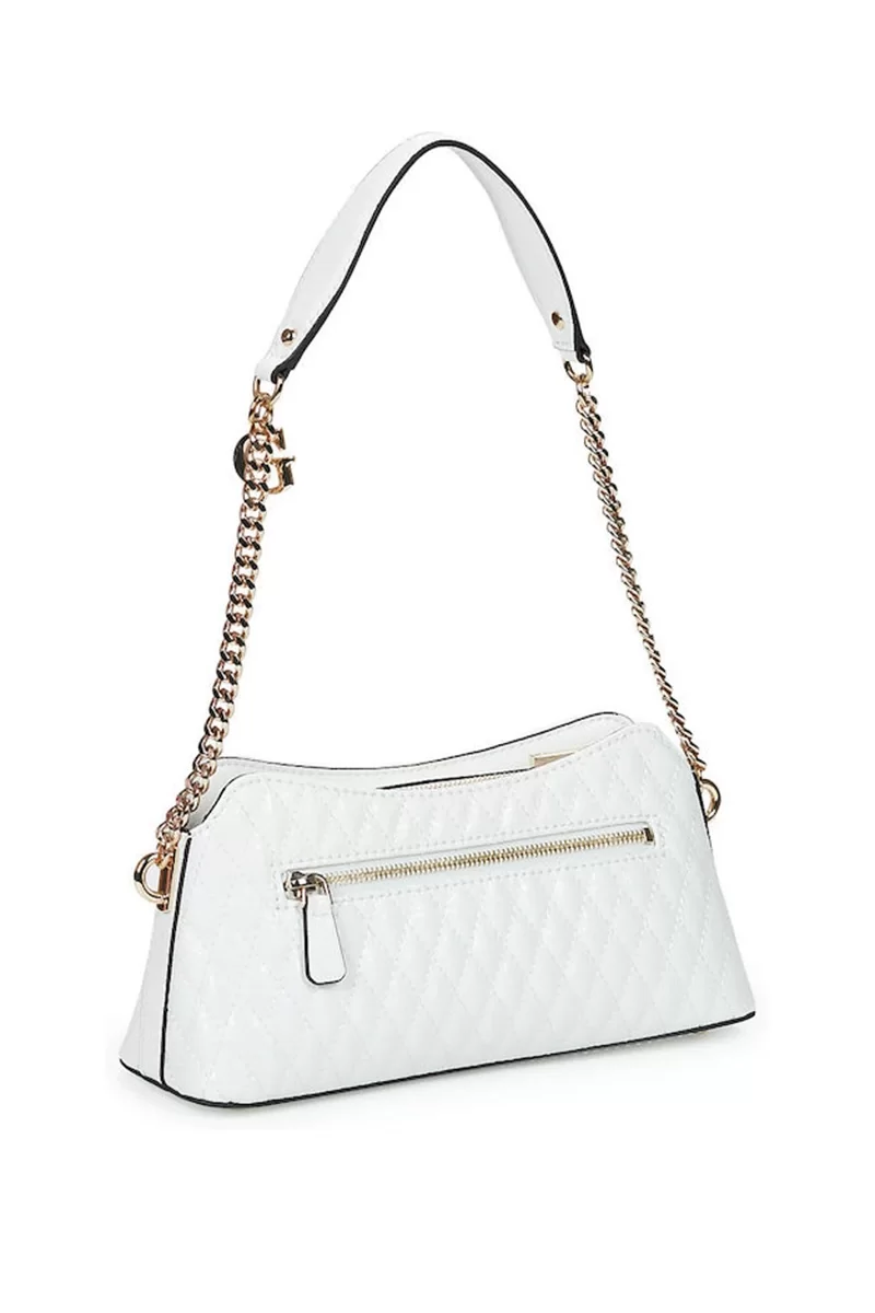 Guess BETULA TOP ZIP SHOULDER BAG Kadın Beyaz Çapraz Çanta HWGG9626170-WHI