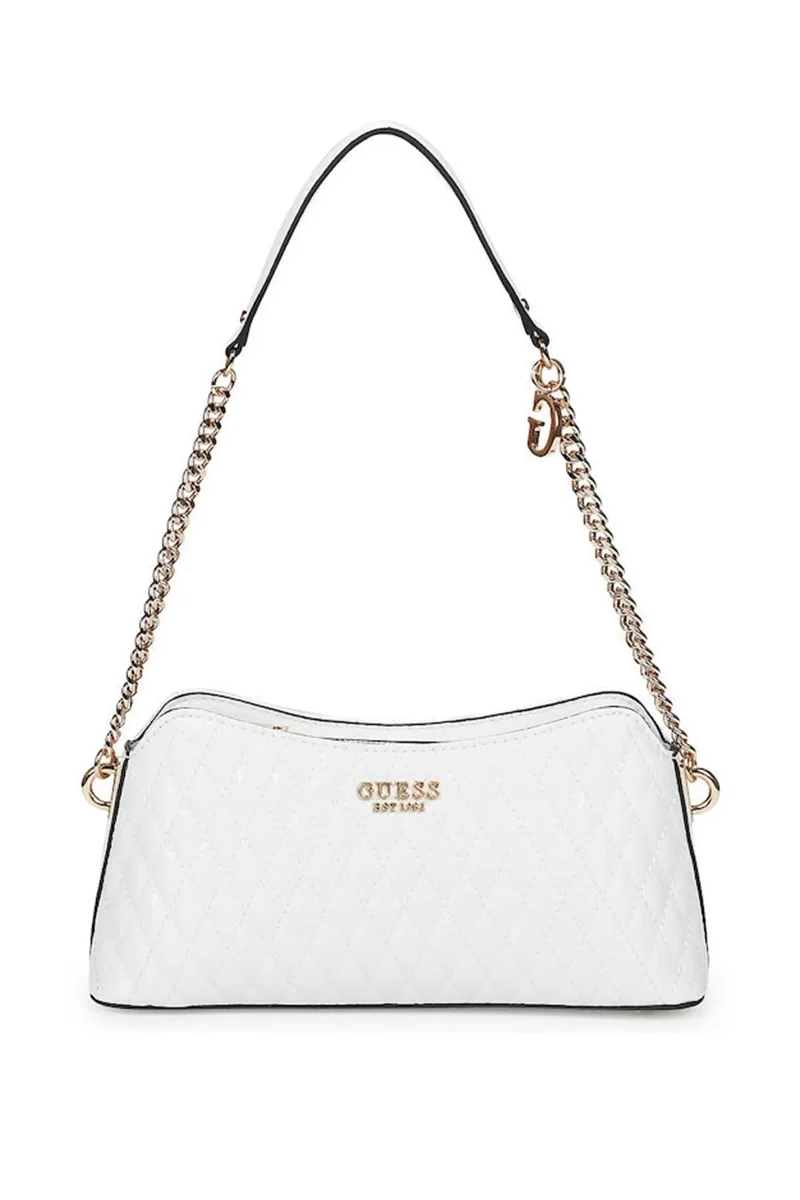 Guess BETULA TOP ZIP SHOULDER BAG Kadın Beyaz Çapraz Çanta HWGG9626170-WHI