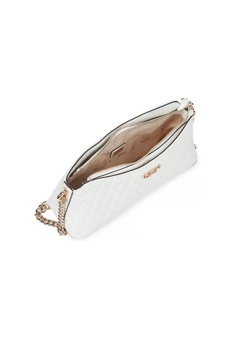 Guess BETULA TOP ZIP SHOULDER BAG Kadın Beyaz Çapraz Çanta HWGG9626170-WHI