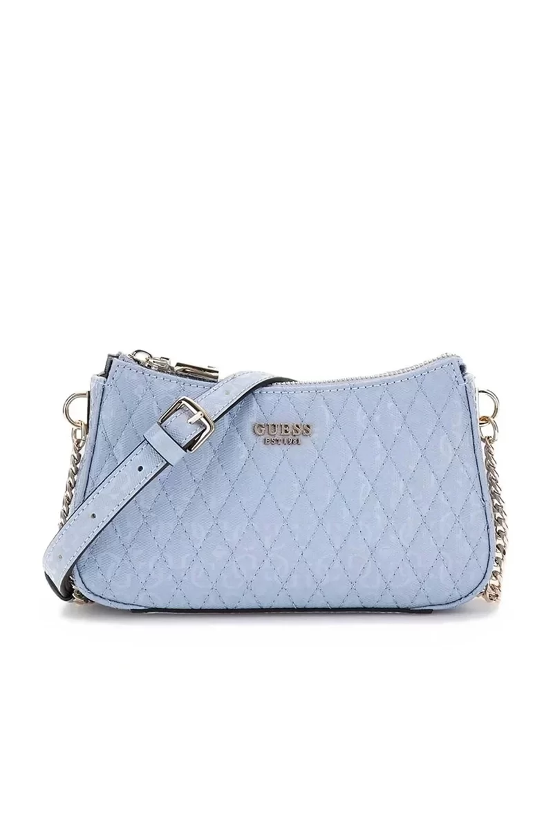 Guess BETULA TOP ZIP SHOULDER BAG Kadın Mavi Omuz Çantası HWGG9626170-STU