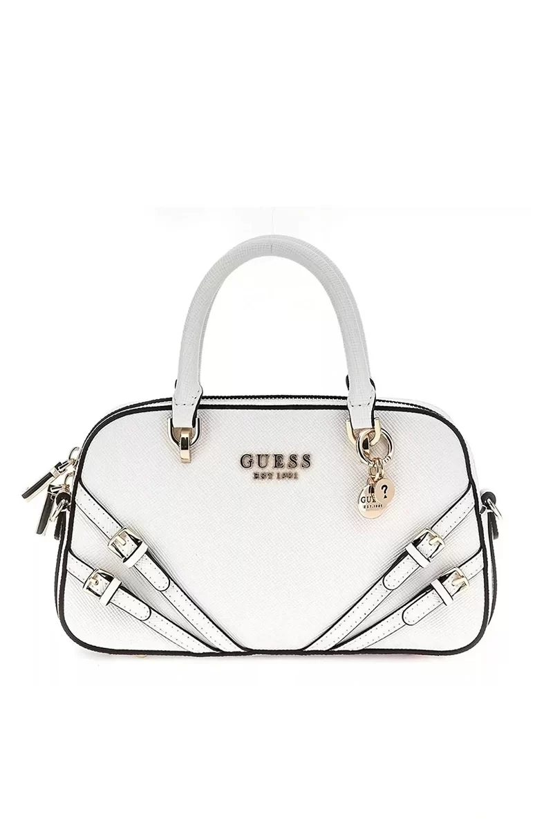 Guess Bramına Small Satchel Kadın Beyaz El Çantası HWZG9636050-WHI
