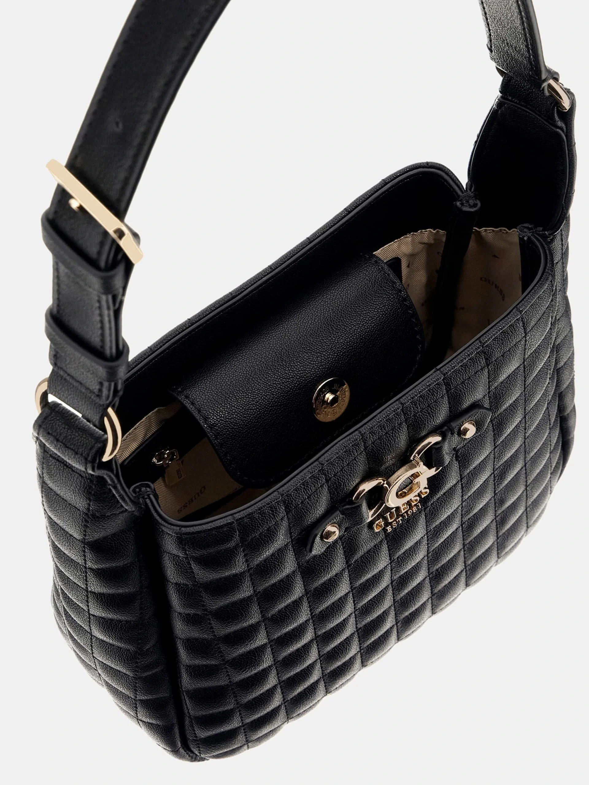 Guess Brera Kadın Siyah Omuz Çantası HWQG8424010-BLA