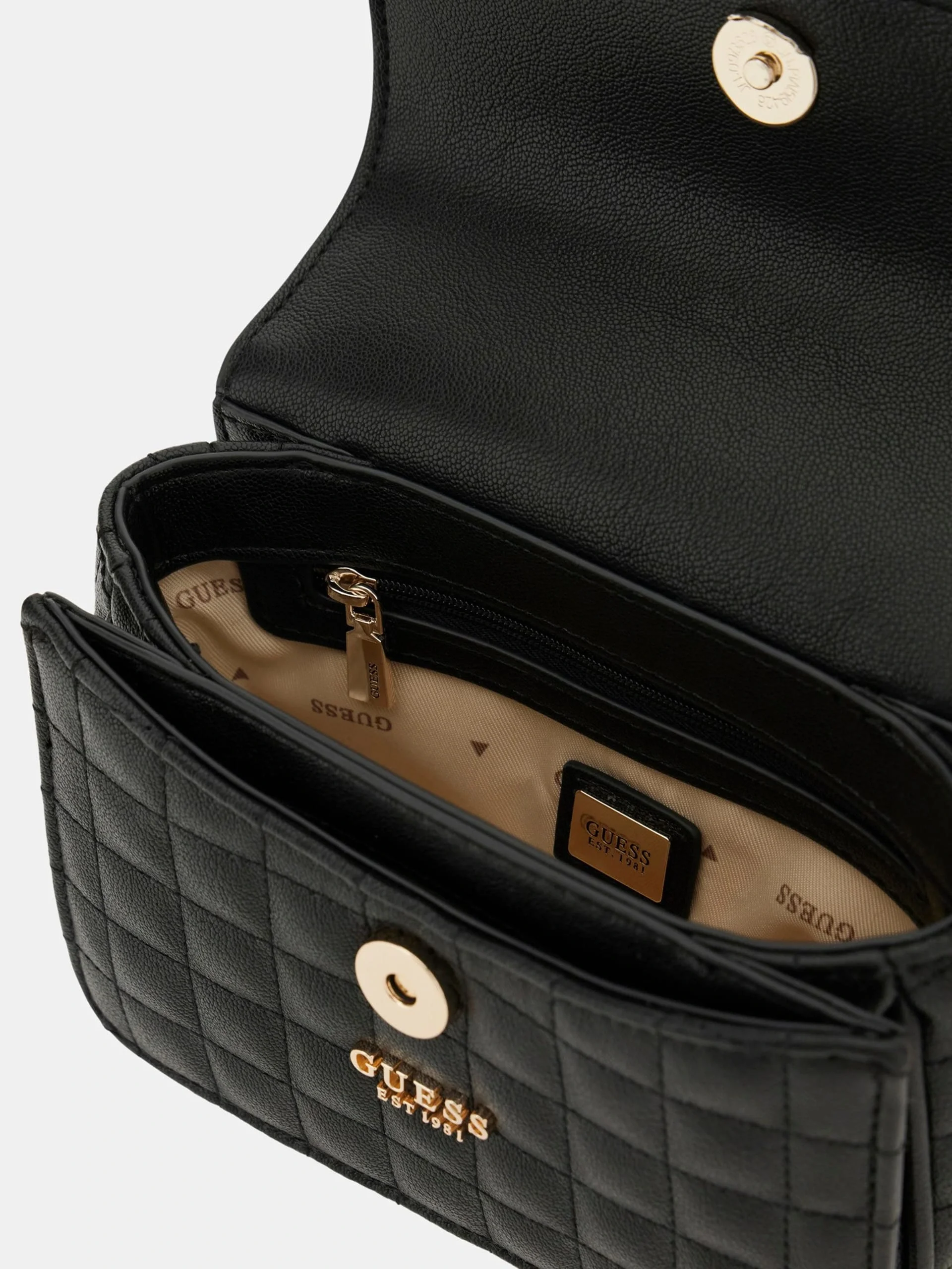 Guess Brera Kadın Siyah Omuz Çantası HWQG8424780-BLA