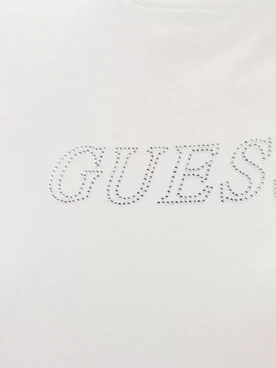 Guess BRIANA SS T-SHIRT Kadın Ekru T-shirt V3BI11J1314-A21G