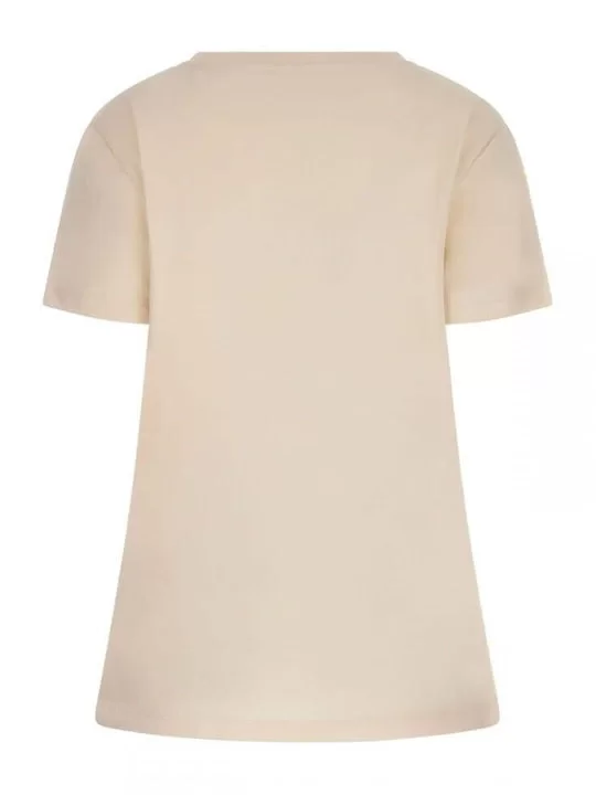Guess BRIANA SS T-SHIRT Kadın Ekru T-shirt V3BI11J1314-A21G