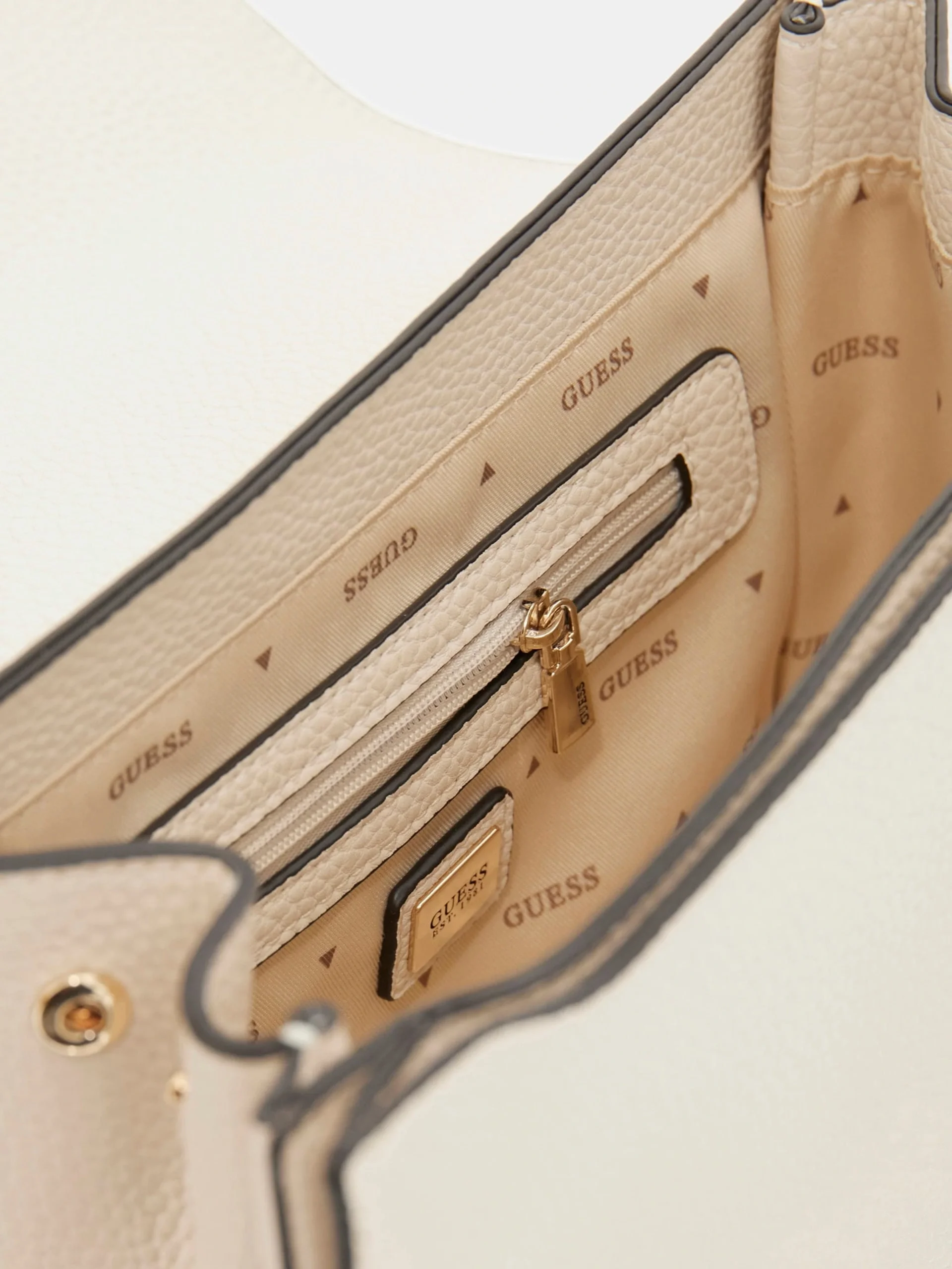 Guess Calista Kadın Ekru Omuz Çantası HWBG7334210-BON